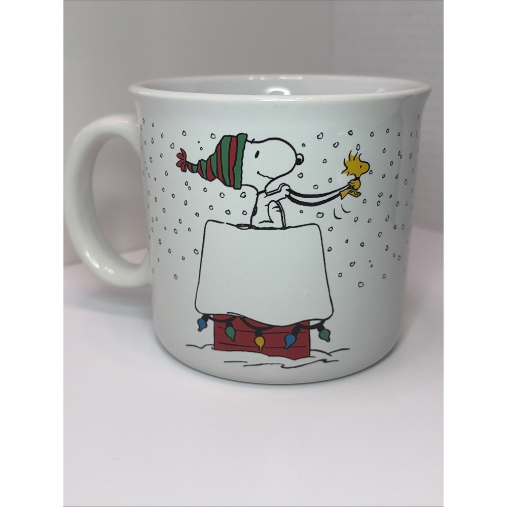 Peanuts Snoopy Woodstock Christmas Mug 2023 Zrike Brands Holiday Coffee Cup
